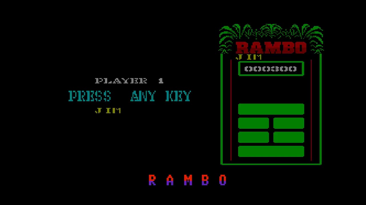 RAMBO FIRST BLOOD PART II OCEAN ENTERPRISE 64 128 INTELLIGENT SOFTWARE ...