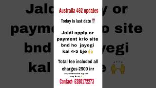 Australia Subclass 462 Error Problem | Lottery Visa Payment Issue 🇦🇺😱#australia