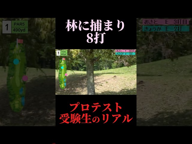 ティーショットが林へ。プロテスト受験生が8打叩いた理由。やすゴルイベント開催#ゴルフ女子 #ゴルフスイング #ゴルフレッスン#ドライバーショット#golfswing #golf