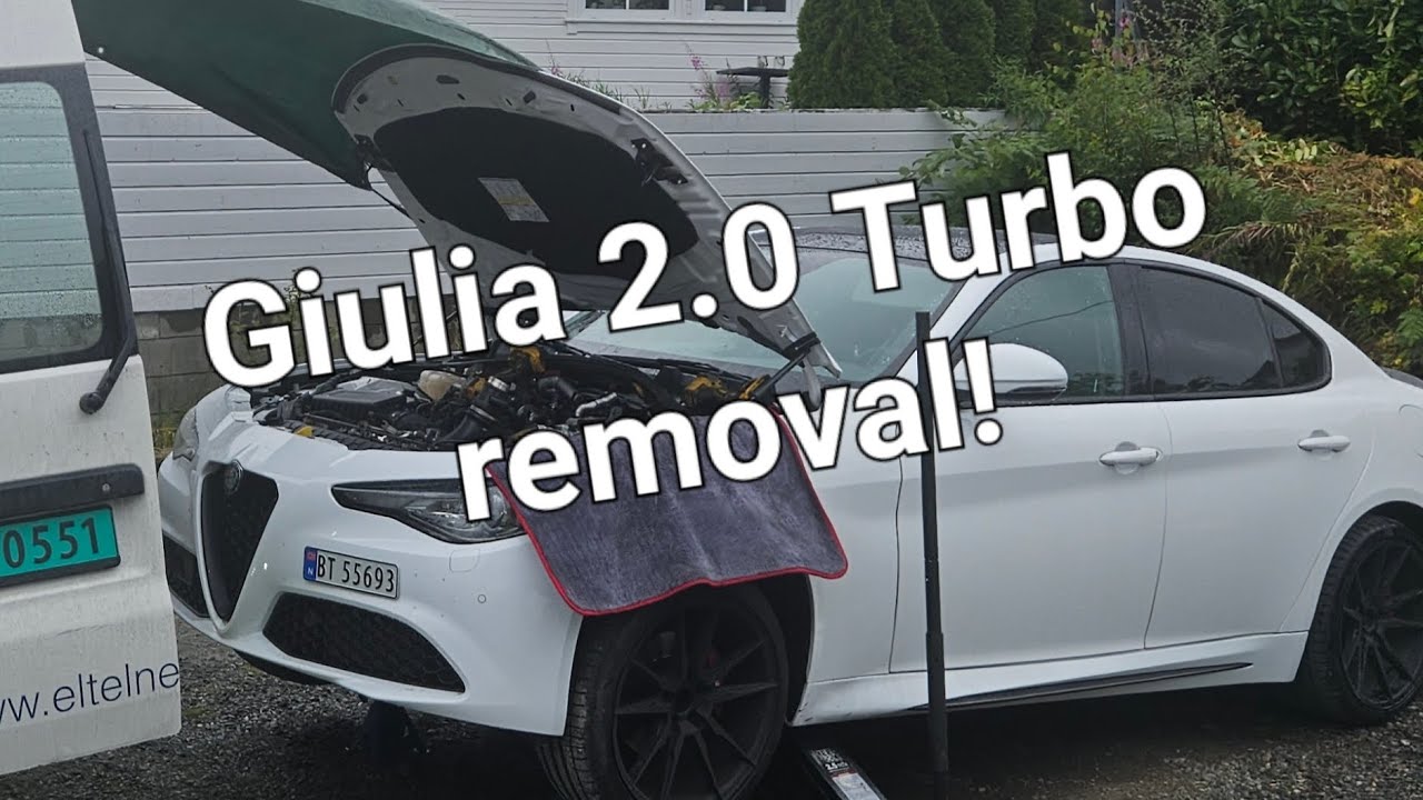 Alfa romeo Giulia 2.0 Turbo Removal