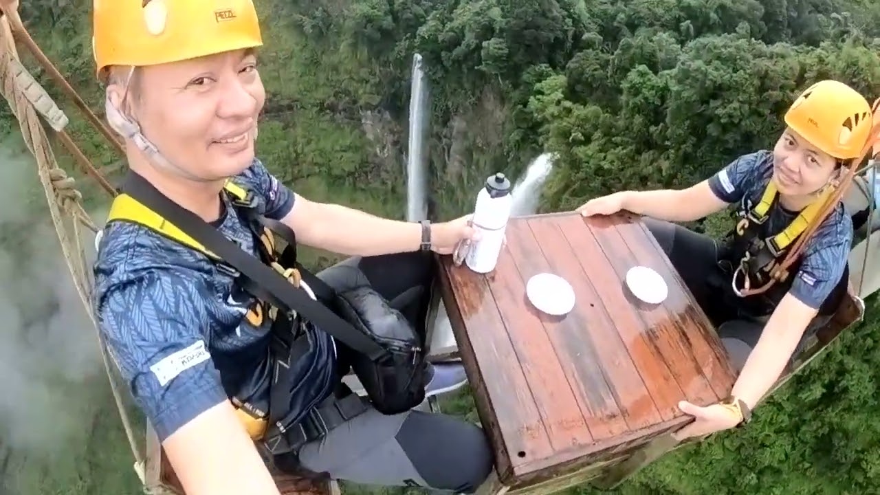 Amazing Tadfane zipline the southern of LAOs