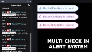 Multi Check-In Stream Alerts using Streamerbot