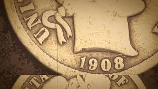 1908-D BARBER DIME - SILENT FILM