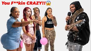 Woman FREAKS OUT & Goes CRAZY After Man Brings HUGE Snake on Pop The Balloon Dating Show!