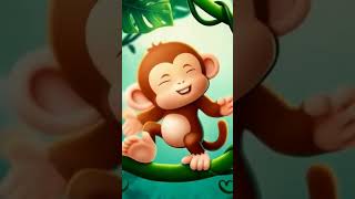 Happy Monkey Swinging