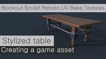 Stylized table. Time lapse.