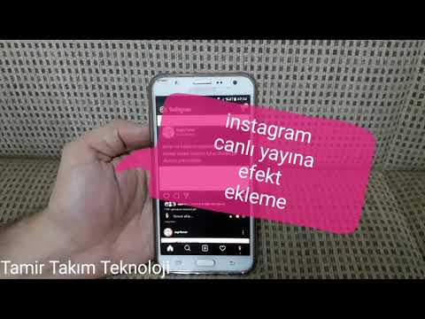 instagram canlı yayına efekt ekleme