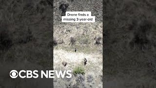 Drone finds missing 3-year-old girl in Washington #shorts