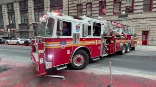 FDNY - Everybody Goes Engine 7+Tower Ladder 1+Battalion 1