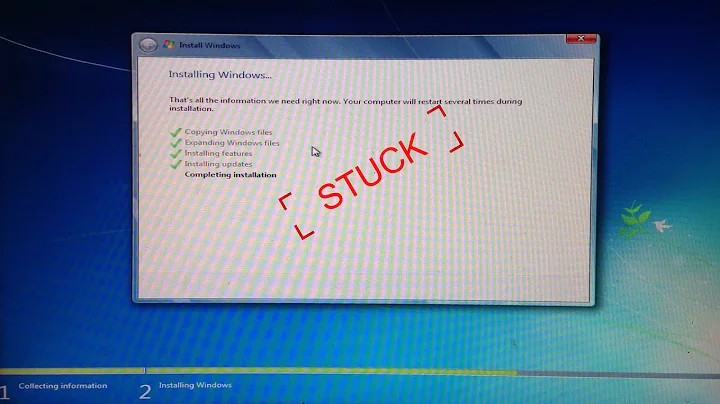 Fix Problem Installing Windows 7 Stuck During Completing Installation Phase