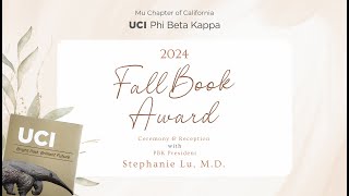 2024 PBK Fall Book Award Ceremony