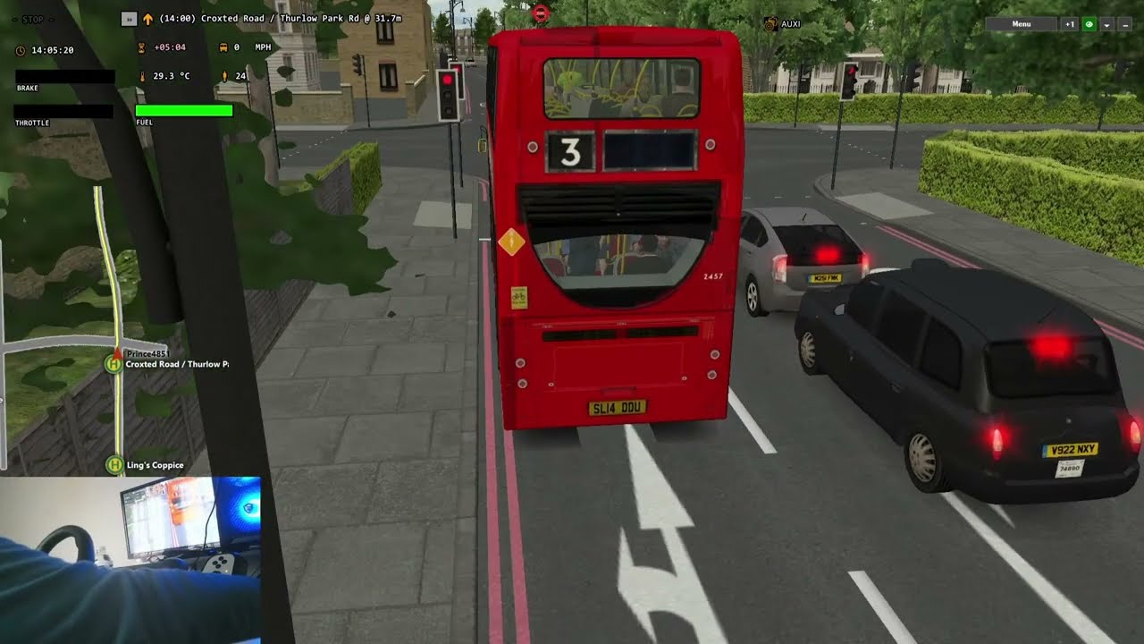 OMSI 2: Route 3 - Crystal Palace  to Whitehall, Map - Add-On London