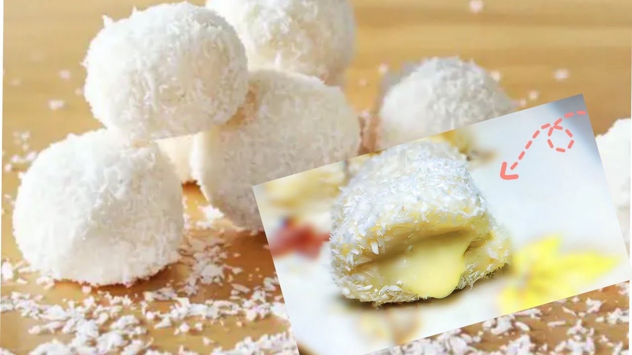 A mix of two recipes in one video: coconut balls & Coconut dessert /Easy recipe