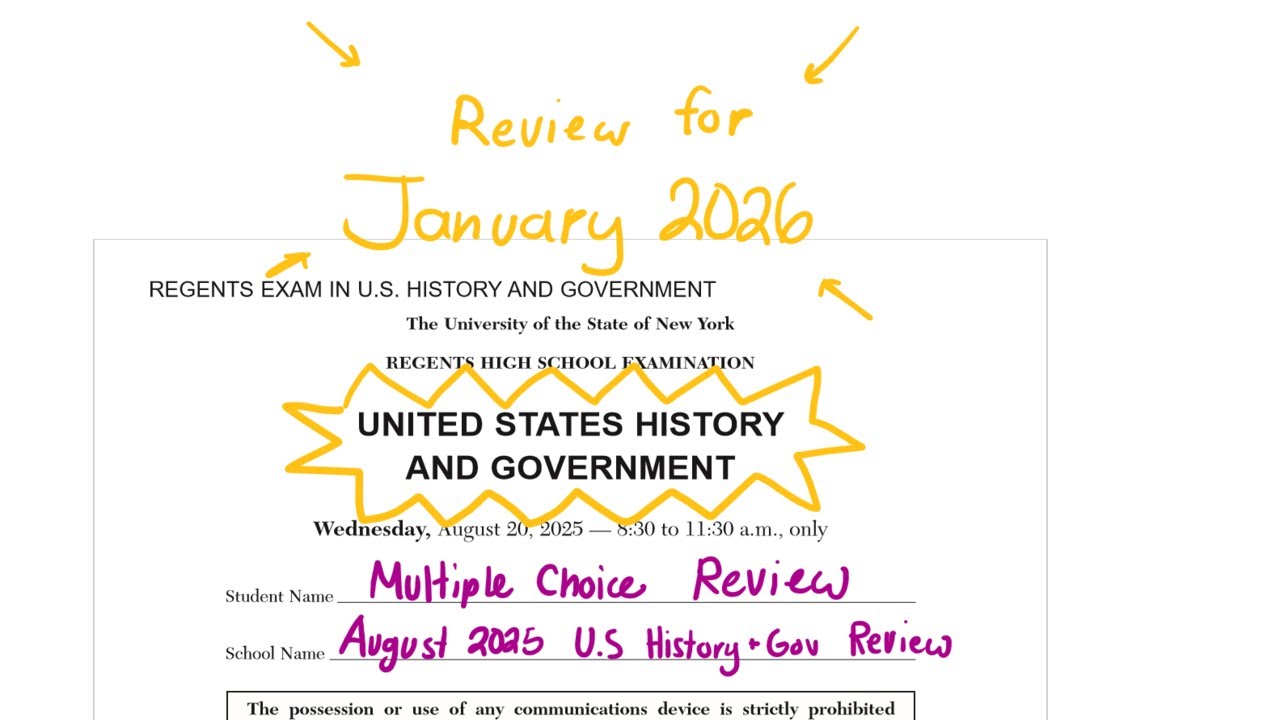 [НОВИНКА] Обзор к экзамену по истории и государственному управлению США, август 2025 г.