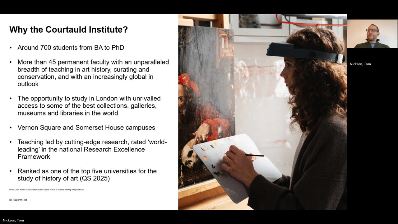 Studying at the Courtauld Institute: an overview