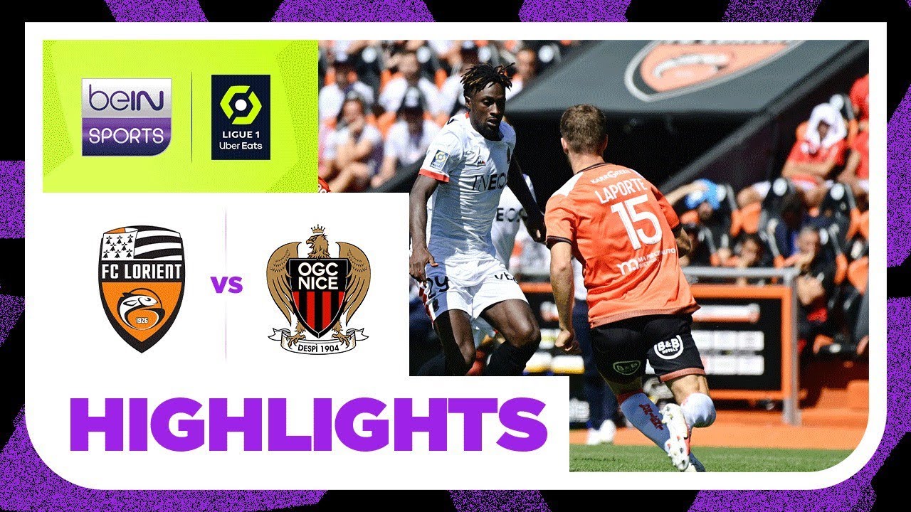 Lorient 1-1 Nice | Ligue 1 23/24 Match Highlights - YouTube