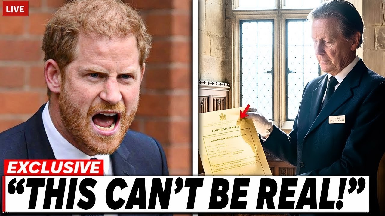 Prince Harry STUNNED After Palace Insider EXPOSES Archie's TRUE Birth Certificate