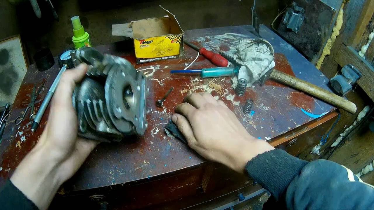 Притирка клапанов на скутере