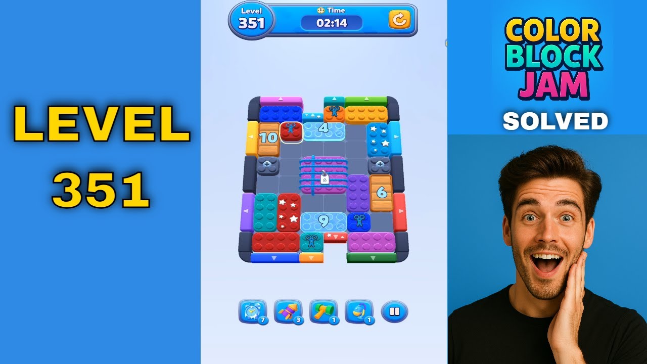 Color Block Jam Level 351 - WIN FAST