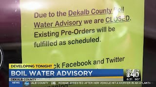 DeKalb Co boil water advisory