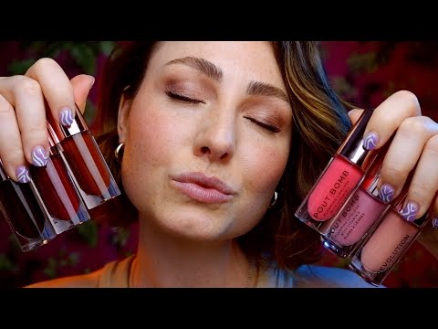ASMR - 👄MORE👄Wet & sticky lipgloss application (up close mouth sounds)