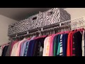 Master Bedroom Closet Organization on a Budget:  Before & After