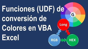 Funciones (UDF) de Conversión de Colores con VBA Excel