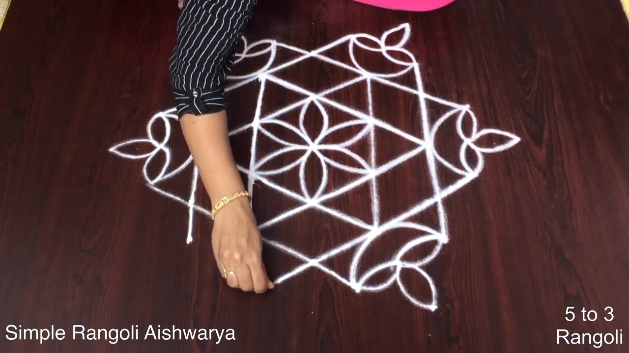 New Design Kolam With Dots