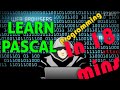LEARN PASCAL programming in 18 minutes