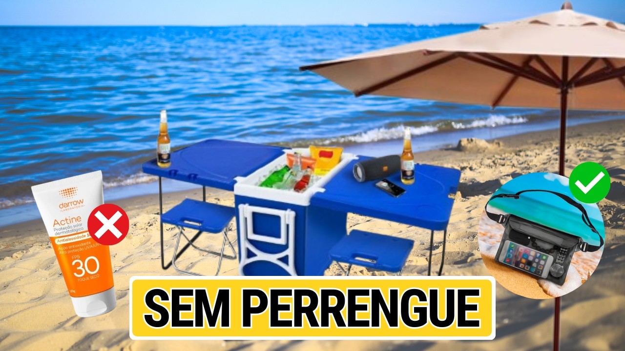12 Itens que Evitam Dor de Cabeça na Praia + ACHADINHOS INCRÍVEIS⭐