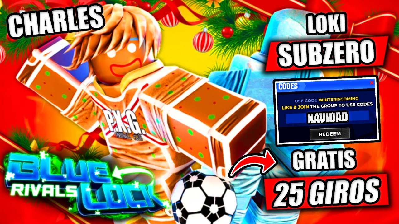 ¡NUEVOS LOKI y CHARLES DE NAVIDAD + CÓDIGOS EN BLUE LOCK RIVALS!