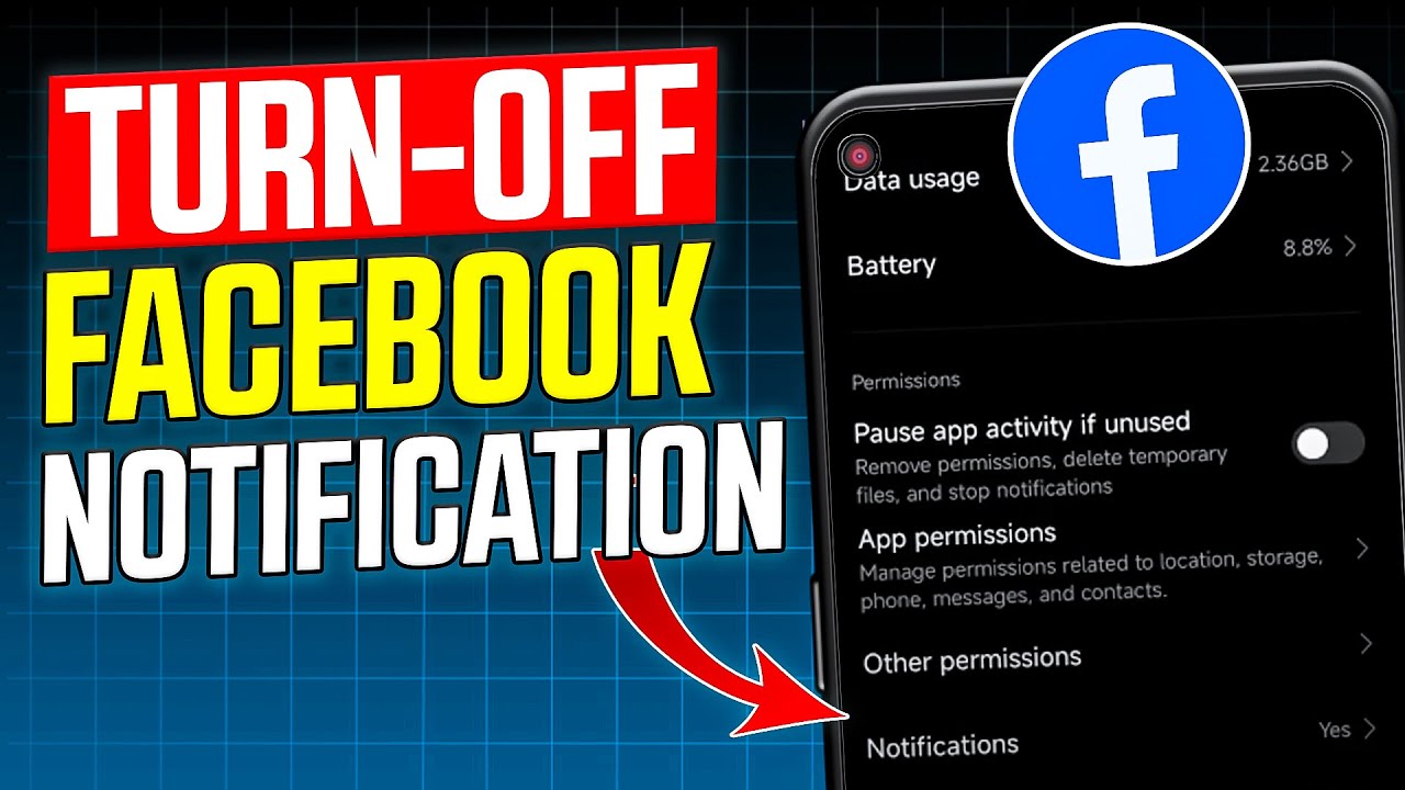 How to Stop Facebook Notifications on Mobile Phone - YouTube