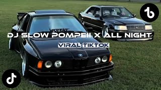 Dj Slow Pompeii X All Night Viral Tiktok 