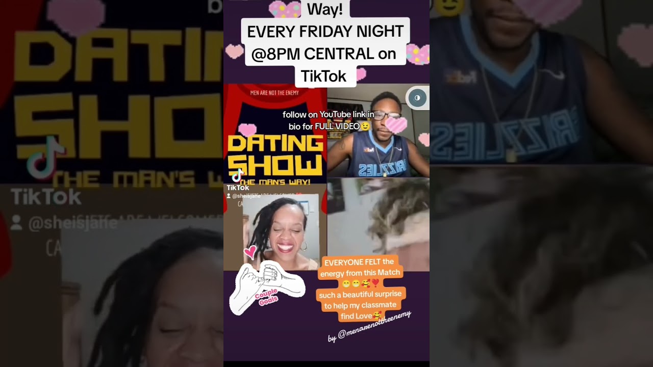 A Dating Show The Man's Way! Friday night @8pm central on TikTok @sheisjane 