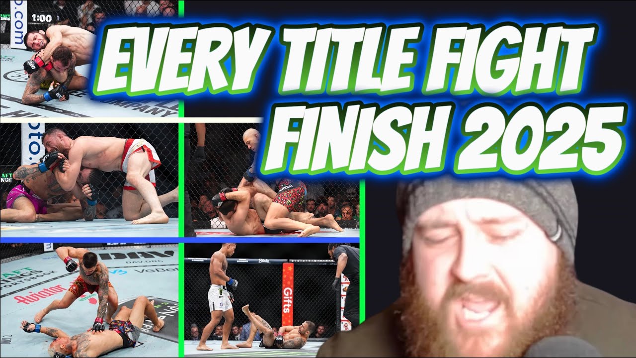 MMA GURU REACTS TO EVERY UFC TITLE FIGHT FINISH OF 2025!