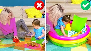 Easy Parenting Hacks To Make Your Life Easier || Gadgets, Kids Training And Clothing Tips