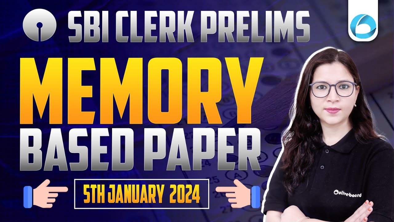 SBI Clerk Prelims English Memory Based Paper 2024 | SBI Clerk Memory ...