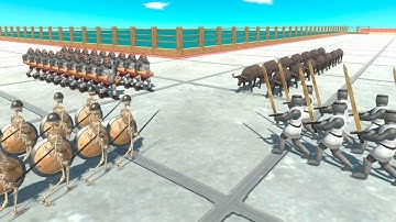 4 Armies Tournament: Infernals vs Humans vs Primates vs Animals - Animal Revolt Battle Simulator