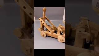 Trebuchet (Catapult) - Mechanical Wooden Toy - Woodworking DIY