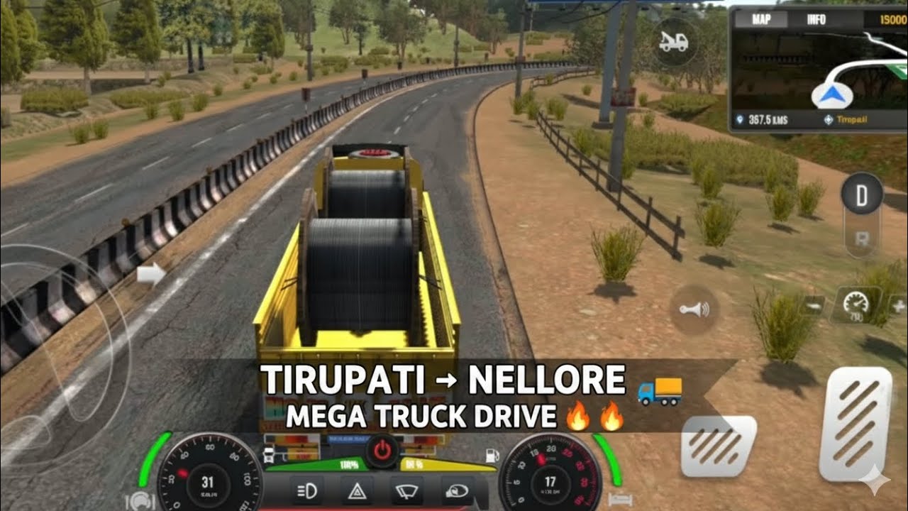 Tirupati–Nellore Cargo Transport 🚛 | Truck Masters India | Indian Traffic & Weather