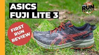 Asics Fuji Lite 3 First Run Review: A lightweight trail shoe that's as  nimble as it is comfortable - YouTube