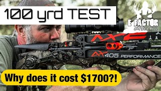 100 yard test! AXE 405 Crossbow Unboxing Review