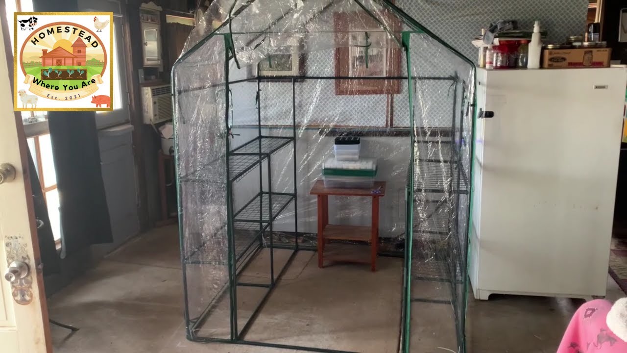 Assembling the new portable greenhouse from amazon 