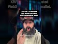 Exchanges can freeze. Your Web3 wallet keeps your XRP in your hands.#Crypto #XRP #update #fypシ゚viral