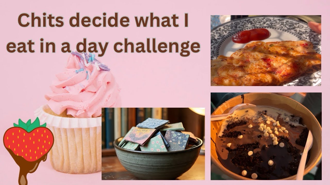 Chits decide what i eat in a day | cheating? | food challenge video| fun