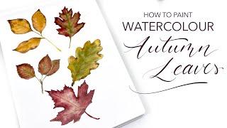 How To Paint Watercolour Autumn Leaves