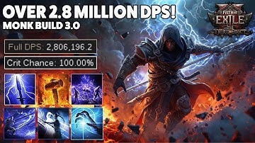 The ULTIMATE Flicker Build – 100% Crit Chance & 2.8M DPS! | Monk Build 3.0 | PoE2