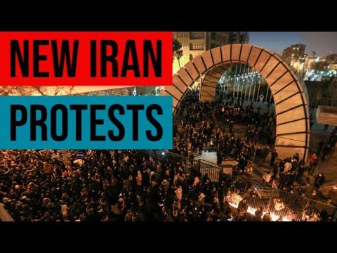 New Protests Erupt in Iran Over Downed Airliner - YouTube