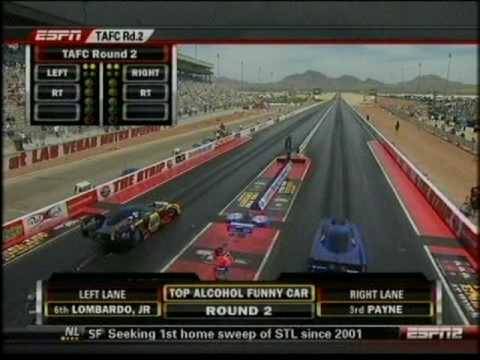 Jay Payne John Lombardo Jr. With Interview TAFC Las Vegas 2010 Drag Racing.mpg