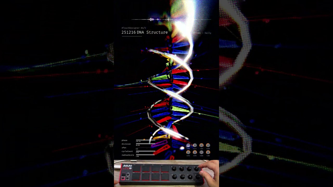251216 DNA Structure A/V #touchdesigner 縮圖